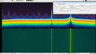 osmocoms fosphor with patchvonbrauns multimode looking at ISM  FLEX pager bands with rtlsdr [upl. by Tuttle]