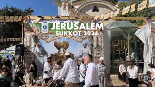 Sukkot celebrations in the Jewish Quarter in the Old City of Jerusalem Israel 2024 [upl. by Jer817]