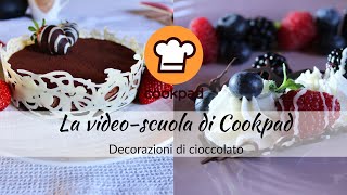 Decorazioni di cioccolato  Video scuola di pasticceria [upl. by Arraes]