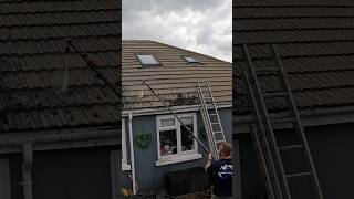 I Cleaned Someones Roof With A Pressure Washer Satisfying [upl. by Homere]