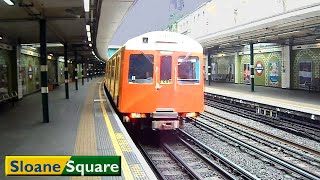 Sloane Square  Circle  District lines  London Underground  D78  S7 Stock  2015 [upl. by Eliathas]