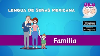 Tutorial Dilo en señas  LSM  Familia [upl. by Nabe]