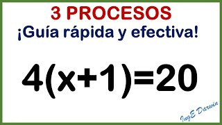 3 procesos para despejar una ecuación el primero no te enseñan [upl. by Einnel]