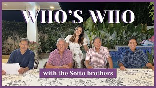 Whos Who with the Sotto Brothers Part 1  Ciara Sotto [upl. by Oinimreh]