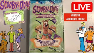 🔴 Scooby Doo Vintage Trading Cards Hobby Box Unboxing Hunt for Autograph Cards LIVE [upl. by Ahselrak]