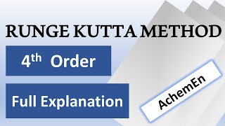 Runge Kutta 4th order full explanation with example question [upl. by Hakaber355]