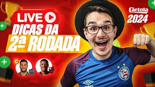 LIVE DICAS 2 RODADA  CARTOLA FC 2024  ATLÉTICOMG PODE POUPAR [upl. by Williams]