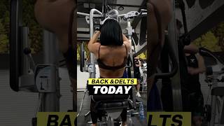 Back amp Delts Todays Workout Check it out 💪😁 [upl. by Daisi455]