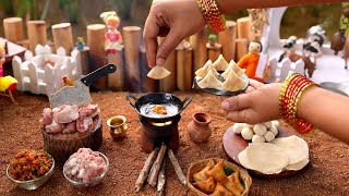 Mini Food  Mini Samosa Recipe  ASMR  Miniature Cooking  The Tiny FoodsHindi [upl. by Ursulina542]