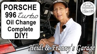 Porsche 911 996 Turbo Oil Change DIY [upl. by Marylynne939]