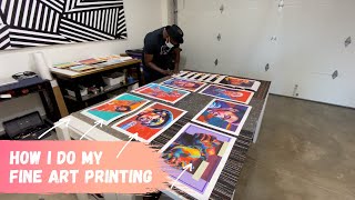 How I do my Fine art Printing Process how to make prints of your art [upl. by Imoin727]