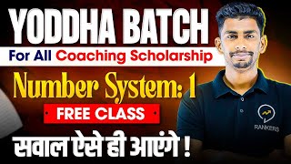 🔴Number system 01 for coaching scholarship exams  Free class of Yoddha Batch  Tallentex 2024 [upl. by Mayes]