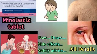 Minolast lc tablet uses in hindi  Minolast lc tablet dose  side effects [upl. by Freya]