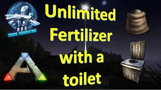 ARK Official PVE Using a toilet for Unlimited Fertilizer [upl. by Arber]