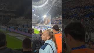 Fabrizio Ravanelli and Pierre Ducrocq tifo before Le Classique Marseille vs PSG  Stade Velodrome [upl. by Shalne898]