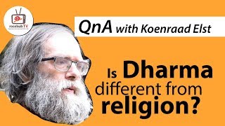 Dr Koenraad Elst  What is Dharma Is it Similar to Religion [upl. by Sandell]