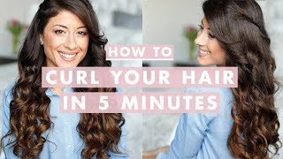 How to Curl Your Hair in 5 Minutes [upl. by Noirb825]