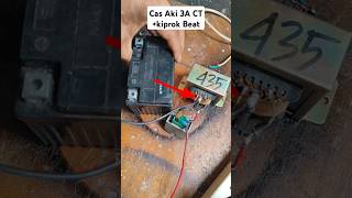 the idea of ​​making a battery charger using a motorbike regulator kiprok short tutorial idea [upl. by Yecram47]