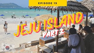 JEJU ISLAND VLOG PART 2 Beach Cafe and food [upl. by Anelrihs127]