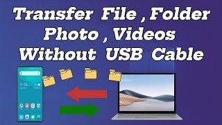 How to Transfer Files From Mobile To Laptop Without Data Cable  transfer filefolderphotovideos [upl. by Sidhu]