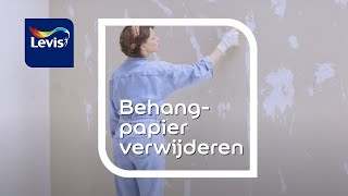 Behangpapier verwijderen  Levis letscolour [upl. by Ilojna31]