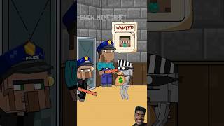 Escape From Prison Challenge Stupid Villager Wanted Baby Steve youtubeshorts shortsviral [upl. by Gnuj531]