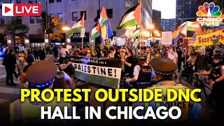 DNC 2024 LIVE Thousands of Activists Protest in Chicago at Democratic Convention Day 1  Gaza N18G [upl. by Evie]