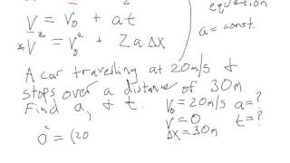 Intro to Kinematic Equations [upl. by Cirderf]