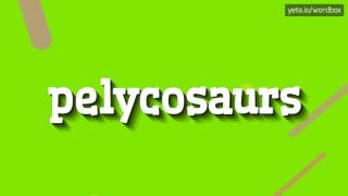 PELYCOSAURS  HOW TO PRONOUNCE IT [upl. by Row]