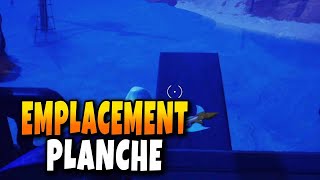 Marcher sur la PLANCHE sur Fortnite Emplacement Planche [upl. by Edgell]