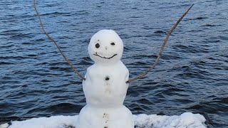 first snowfall 2024 Harriman State Park  Lake sebago NY [upl. by Aydiv]