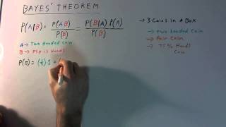 Bayes Theorem Ex 2 quotThree Coins in a boxquot [upl. by Marcia]