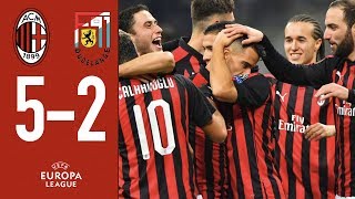 Highlights AC Milan 52 F91 Dudelange  Matchday 5 Europa League 201819 [upl. by Sirehc]