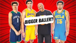 LaMelo VS Lonzo VS LiAngelo Whos The GOAT Between the Ball Brothers 😤 [upl. by Lyontine707]