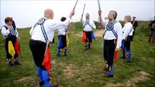 Weavers Morris dancers at Happisburgh for May Day sunrise [upl. by Keryt]