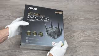 ASUS RTAXE7800 Router Unboxing [upl. by Ihpen]