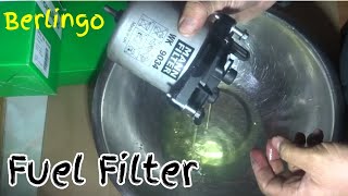 How To Change Fuel Filter On Citroën Berlingo [upl. by Aneeles978]