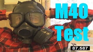 US M40 Gas Mask Test [upl. by Aiek180]