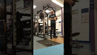 2 Military Presses 45 kg 25 Sept 2024 mastersweightlifting motivation militarypress [upl. by Notsgnal]