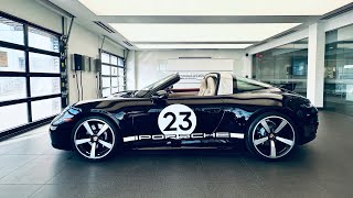 2021 Black Porsche 911 Targa 4S Heritage Design Edition  Walk Around [upl. by Ynattib]