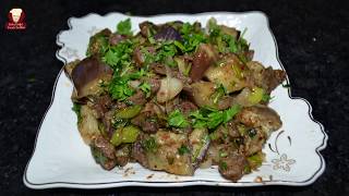 KAVURMALI PATLICAN KAVURMASI Eggplant and Beef StirFry Recipe [upl. by Worth]