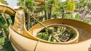 Aqualandia Jesolo  Toboganes  Dueling Boat Waterslides Onride POV [upl. by Rai]