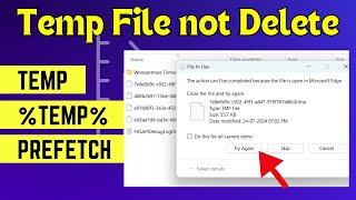 Temp File Not Deleted  How to fix delete nahi hone wale temp file kaise hataye [upl. by Revlis327]