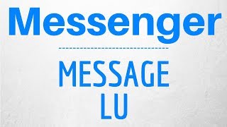 MESSAGE LU Messenger comment SAVOIR si mon message est lu sur Messenger [upl. by Enyala186]