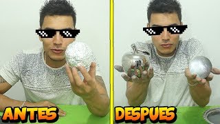 PULIENDO BOLA DE PAPEL DE ALUMINIO  RETO JAPONES  TATTOXTREME [upl. by Sandie]