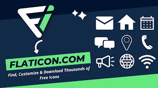 How to use flaticoncom  Find Customize amp Download Thousands of Free Icons [upl. by Cinom]