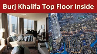 The Worlds Tallest Building and Elevator  Burj Khalifa Top Floor View  Burj Khalifa Inside [upl. by Hplodnar]