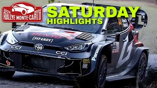 SATURDAY HIGHLIGHTS ✓ WRC RALLYE MONTE CARLO 2024  Crash and maximum Attack [upl. by Lanette]