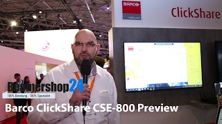 Barco ClickShare CSE800 Preview auf der ISE [upl. by Lundin]