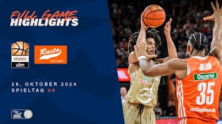 ratiopharm ulm vs RASTA Vechta  Full Game Highlights  Spieltag 06  Saison 202425 [upl. by Adnamahs]